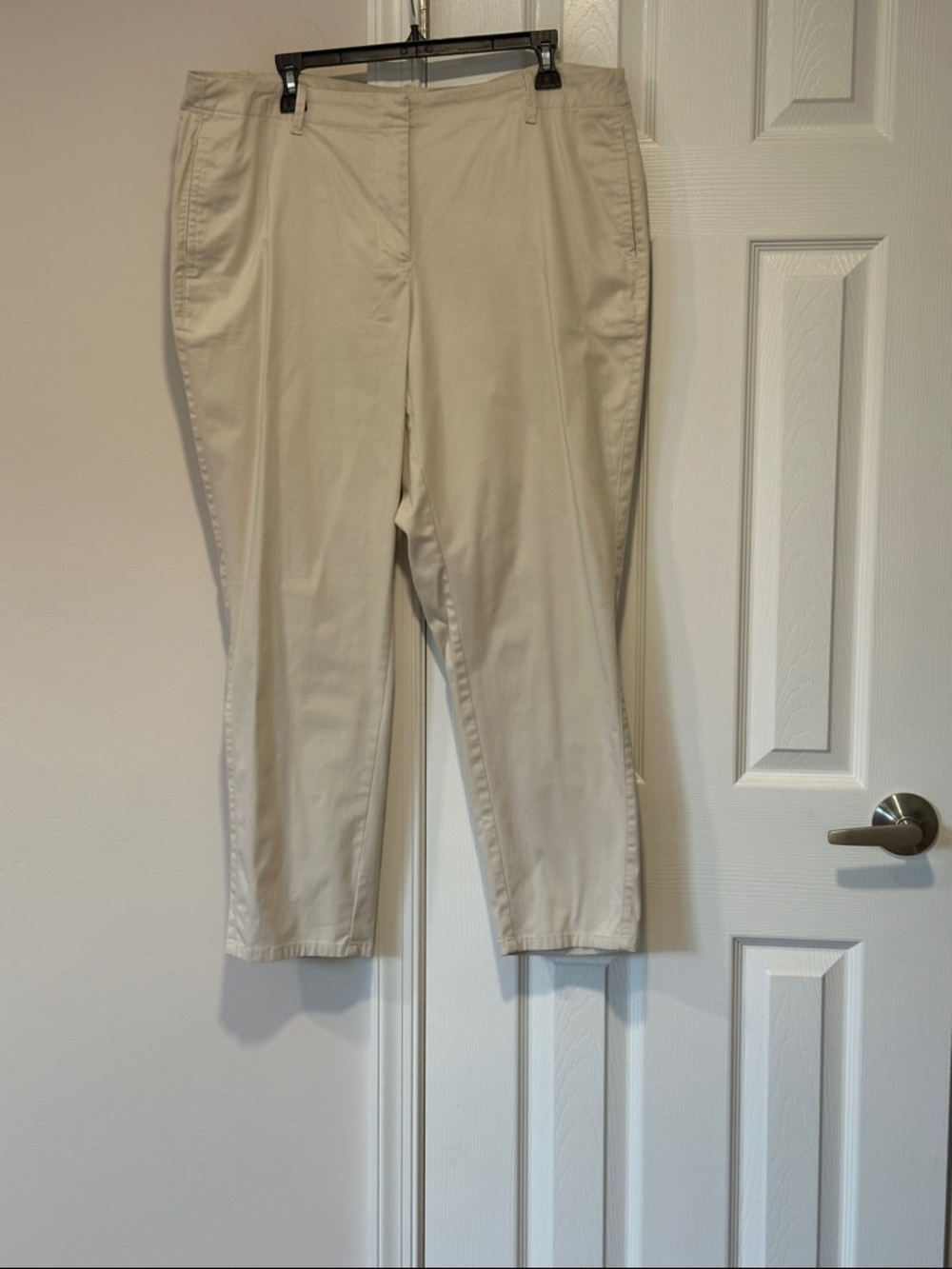 J. Jill Classic Cream Chino Pants Size 18